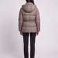 Short Puffer Jacket with Hood and Elasticated Waist