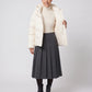 Short Oversized Puffer Jacket with Large Hood