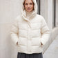Short Oversized Puffer Jacket with Large Hood
