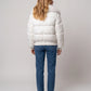 Short Puffer Jacket with Wide Faux Fur Collar