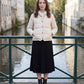 Short Lightweight Puffer Jacket with Brass Poppers