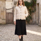 Short Lightweight Puffer Jacket with Brass Poppers