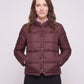 Short Lightweight Puffer Jacket with Brass Poppers