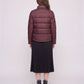 Short Lightweight Puffer Jacket with Brass Poppers
