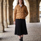 Short Lightweight Puffer Jacket with Brass Poppers