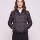 Short Lightweight Puffer Jacket with Brass Poppers