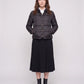 Short Lightweight Puffer Jacket with Brass Poppers