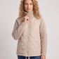 Short Quilted Jacket with Knitted Sleeves