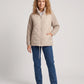 Short Quilted Jacket with Knitted Sleeves