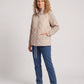 Short Quilted Jacket with Knitted Sleeves