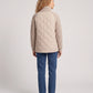 Short Quilted Jacket with Knitted Sleeves