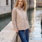 Short Quilted Jacket with Knitted Sleeves