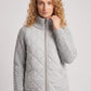 Short Quilted Jacket with Knitted Sleeves