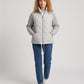 Short Quilted Jacket with Knitted Sleeves