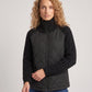 Short Quilted Jacket with Knitted Sleeves