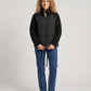 Short Quilted Jacket with Knitted Sleeves