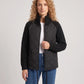 Short Quilted Jacket with Knitted Sleeves