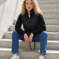Short Quilted Jacket with Knitted Sleeves
