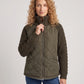 Short Quilted Jacket with Knitted Sleeves
