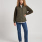 Short Quilted Jacket with Knitted Sleeves