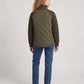 Short Quilted Jacket with Knitted Sleeves