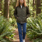 Short Quilted Jacket with Knitted Sleeves