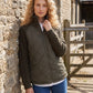 Short Quilted Jacket with Knitted Sleeves