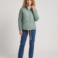 Short Quilted Jacket with Knitted Sleeves