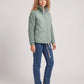 Short Quilted Jacket with Knitted Sleeves