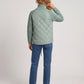 Short Quilted Jacket with Knitted Sleeves