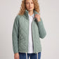 Short Quilted Jacket with Knitted Sleeves