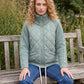Short Quilted Jacket with Knitted Sleeves