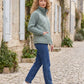 Short Quilted Jacket with Knitted Sleeves