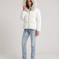 Short Oversized Puffer Jacket with Faux Fur Hood