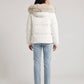 Short Oversized Puffer Jacket with Faux Fur Hood