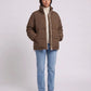 Short Oversized Puffer Jacket with Contrast Zip