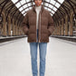 Short Oversized Puffer Jacket with Contrast Zip