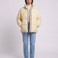 Short Oversized Puffer Jacket with Contrast Zip