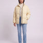 Short Oversized Puffer Jacket with Contrast Zip