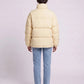 Short Oversized Puffer Jacket with Contrast Zip