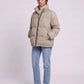 Short Oversized Puffer Jacket with Contrast Zip