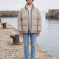 Short Oversized Puffer Jacket with Contrast Zip