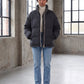 Short Oversized Puffer Jacket with Contrast Zip