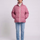 Short Oversized Puffer Jacket with Contrast Zip