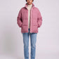 Short Oversized Puffer Jacket with Contrast Zip