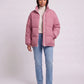 Short Oversized Puffer Jacket with Contrast Zip