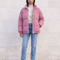 Short Oversized Puffer Jacket with Contrast Zip