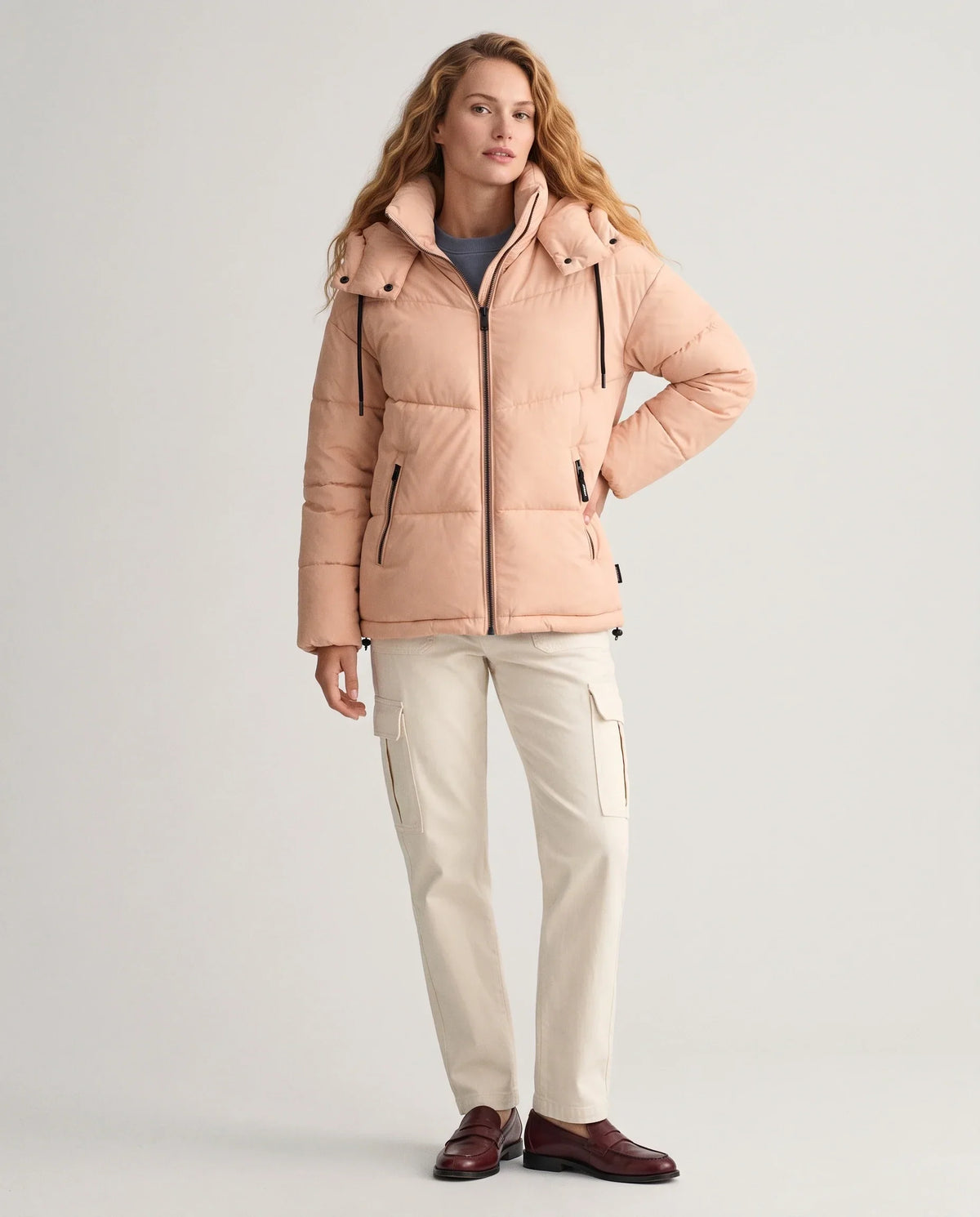 Short Oversized Hooded Puffer Jacket