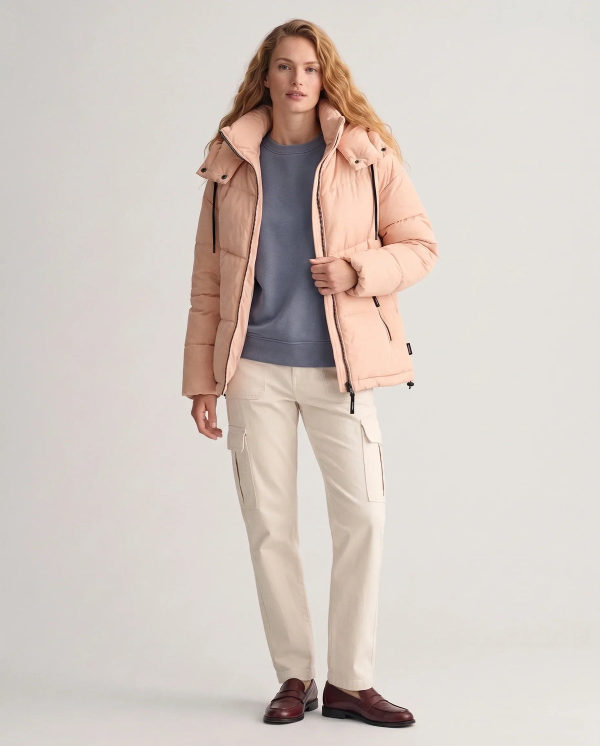 Short Oversized Hooded Puffer Jacket