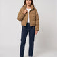 Short Workwear-Style Puffer Jacket with Chest Pockets